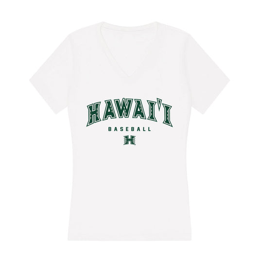 Hawaii - NCAA Baseball : Britton Beeson - Women's V-Neck T-Shirt-0