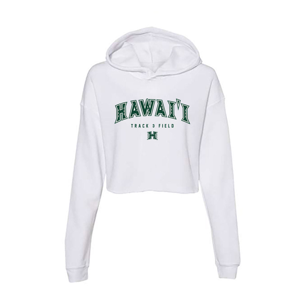 Hawaii - NCAA Women's Track & Field : Emilie Kirk Langschwager - Women's Crop Fleece Hoodie-0