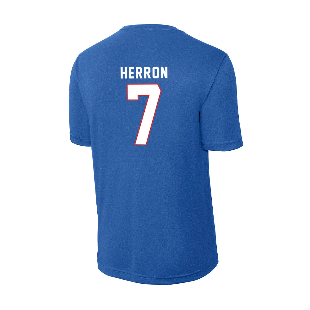 LA Tech - NCAA Men's Basketball : Sir issac Herron - Activewear T-Shirt-1