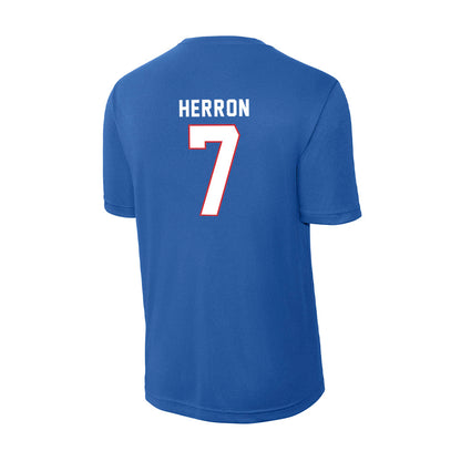 LA Tech - NCAA Men's Basketball : Sir issac Herron - Activewear T-Shirt-1