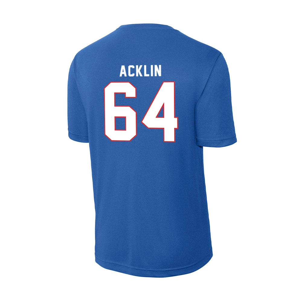 LA Tech - NCAA Football : Jake Acklin - Activewear T-Shirt-1