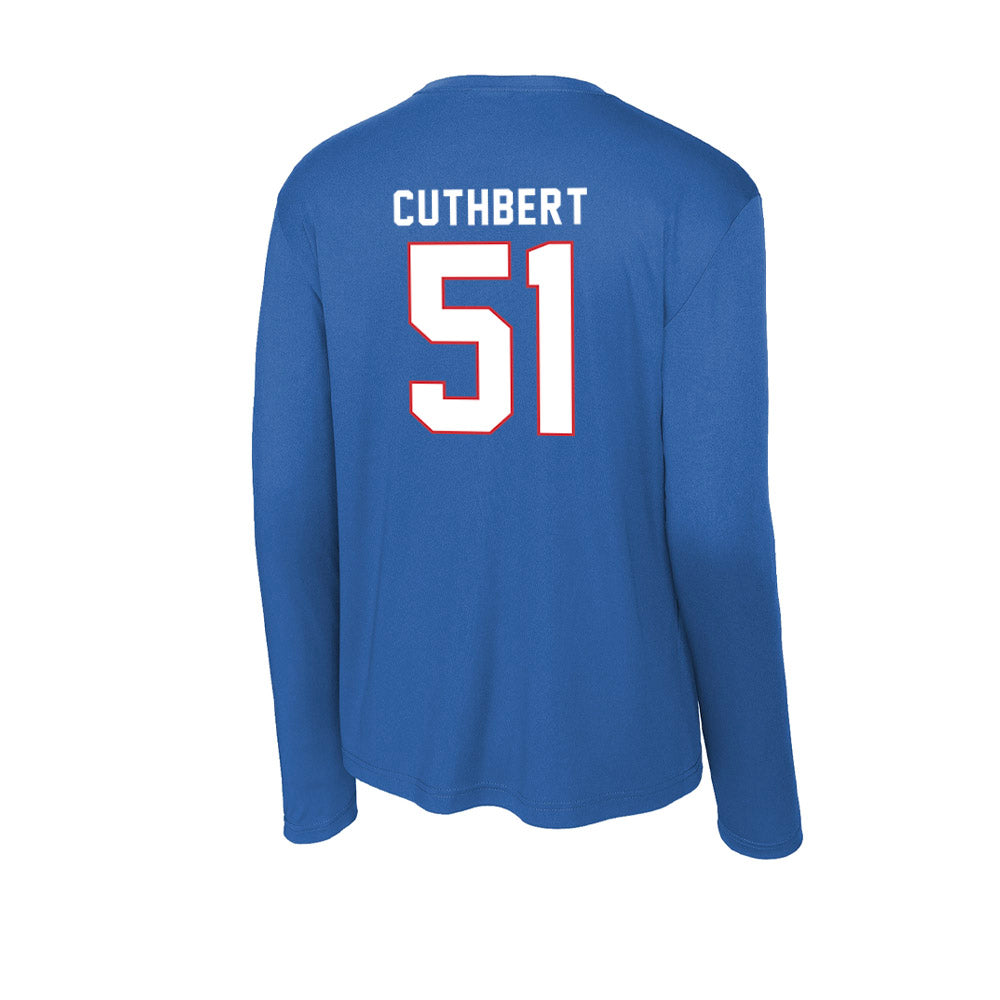 LA Tech - NCAA Football Legends : Josh Cuthbert - Activewear Long Sleeve T-Shirt-1