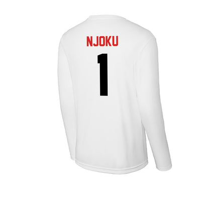 Davidson - NCAA Football : Dominic Njoku - Activewear Long Sleeve T-Shirt-1