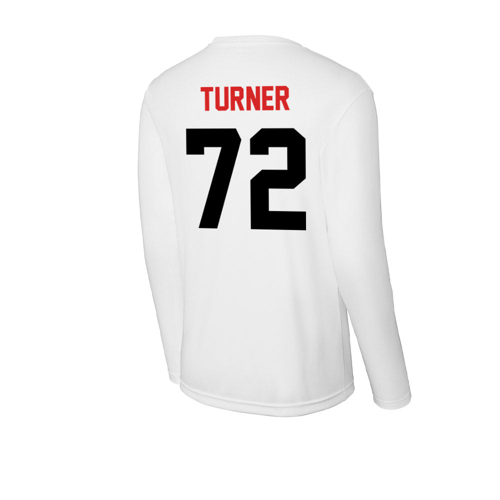 Davidson - NCAA Football : Liam Turner - Activewear Long Sleeve T-Shirt-1