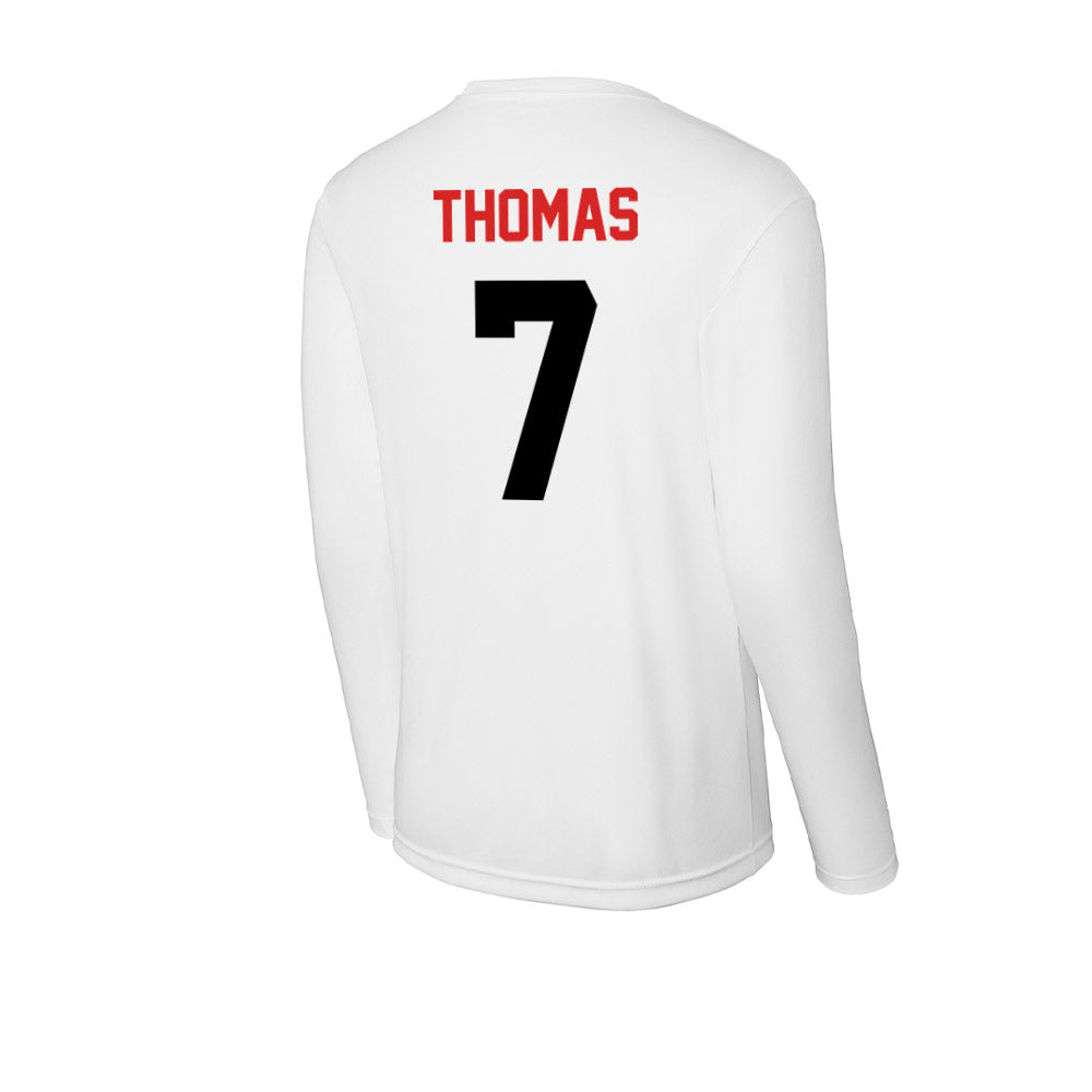 Davidson - NCAA Baseball : Gavin Thomas - Activewear Long Sleeve T-Shirt-1