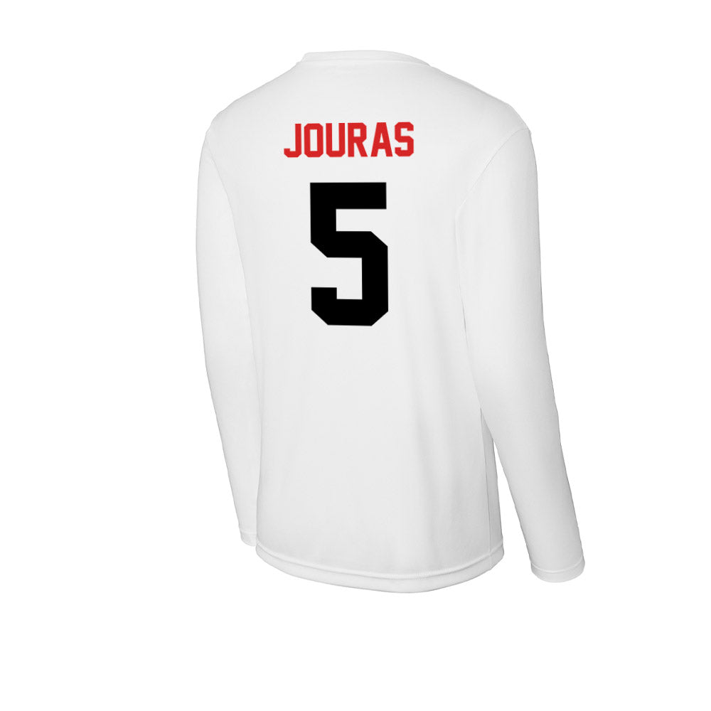 Davidson - NCAA Baseball : Noah Jouras - Activewear Long Sleeve T-Shirt-1
