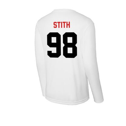 Davidson - NCAA Football : Jeramy Stith - Activewear Long Sleeve T-Shirt-1