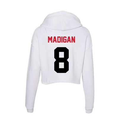 Arkansas State - NCAA Women's Volleyball : Erin Madigan - Women's Crop Fleece Hoodie-1