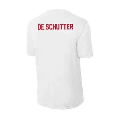 Arkansas State - NCAA Men's Golf : Anthony De Schutter - Performance T-Shirt-1