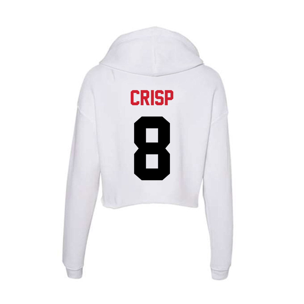 Arkansas State - NCAA Football : Dylan Crisp - Women's Crop Fleece Hoodie-1