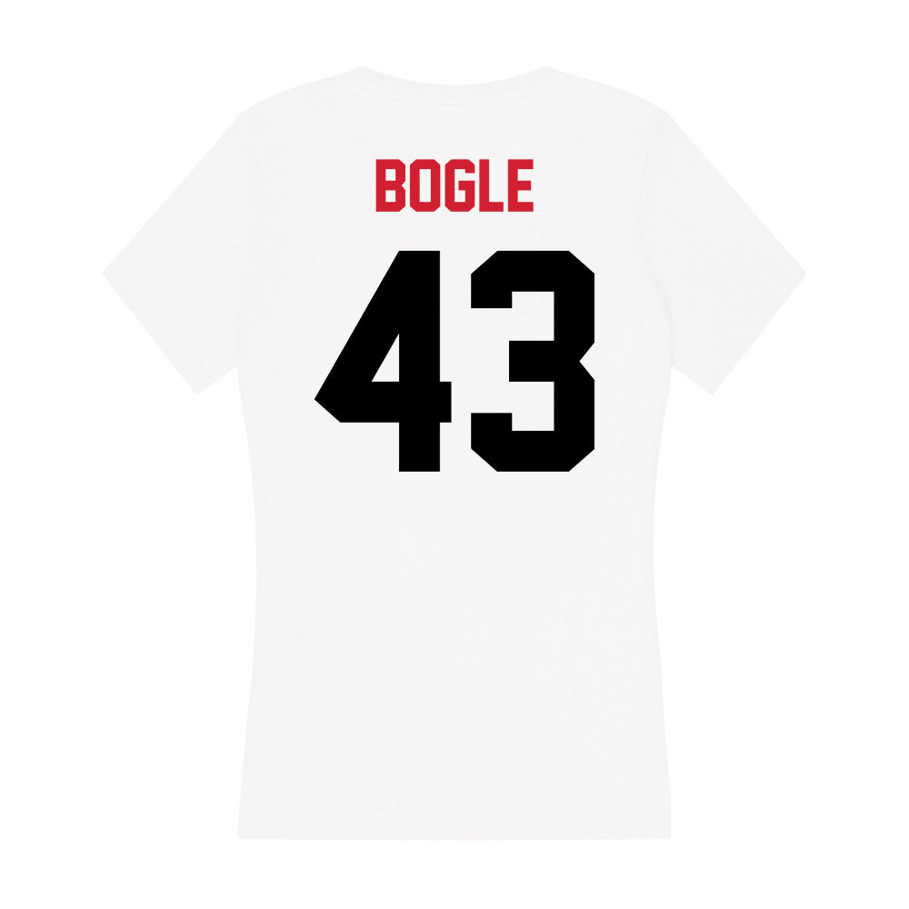 Arkansas State - NCAA Football : Chase Bogle - Women's V-Neck T-Shirt-1