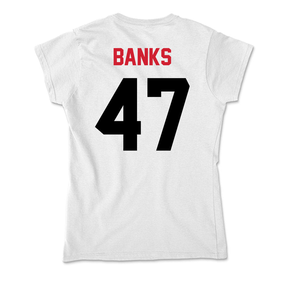 Arkansas State - NCAA Football : Lucas Banks - Soft Style Women’s T-Shirt-1