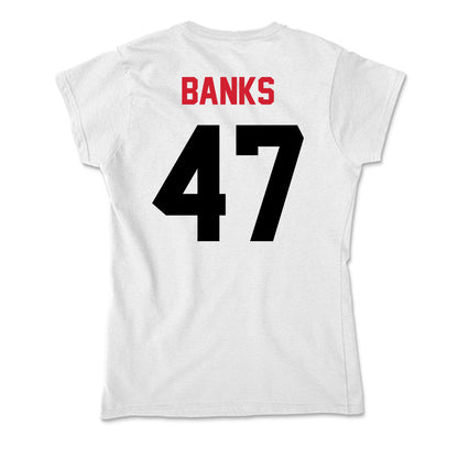 Arkansas State - NCAA Football : Lucas Banks - Soft Style Women’s T-Shirt-1