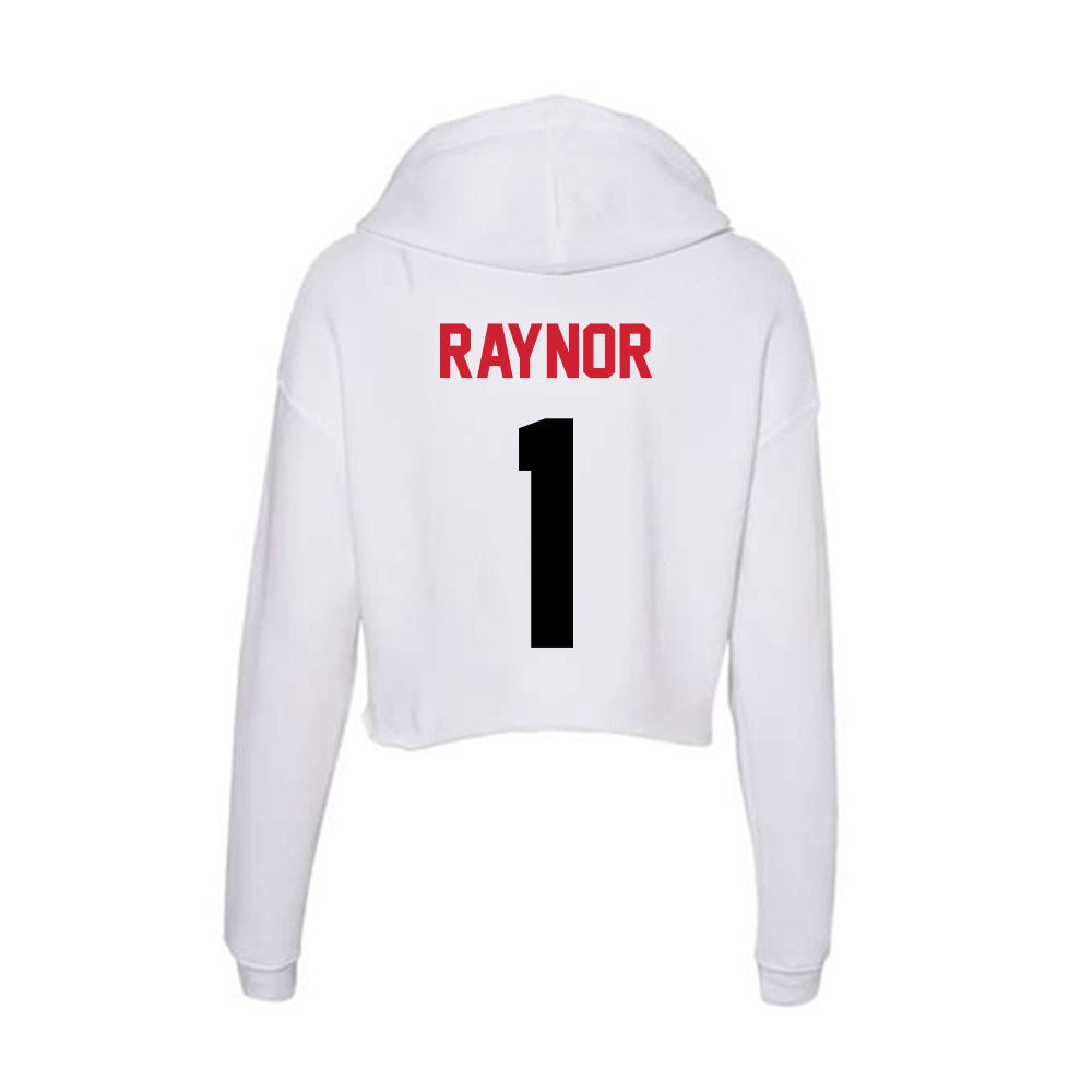 Arkansas State - NCAA Football : Jaylen Raynor - Women's Crop Fleece Hoodie-1