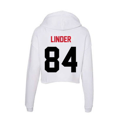 Arkansas State - NCAA Football : Reed Linder - Women's Crop Fleece Hoodie-1