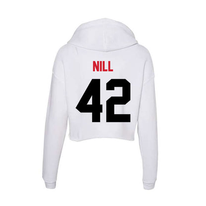 Arkansas State - NCAA Football : Kyle Nill - Women's Crop Fleece Hoodie-1