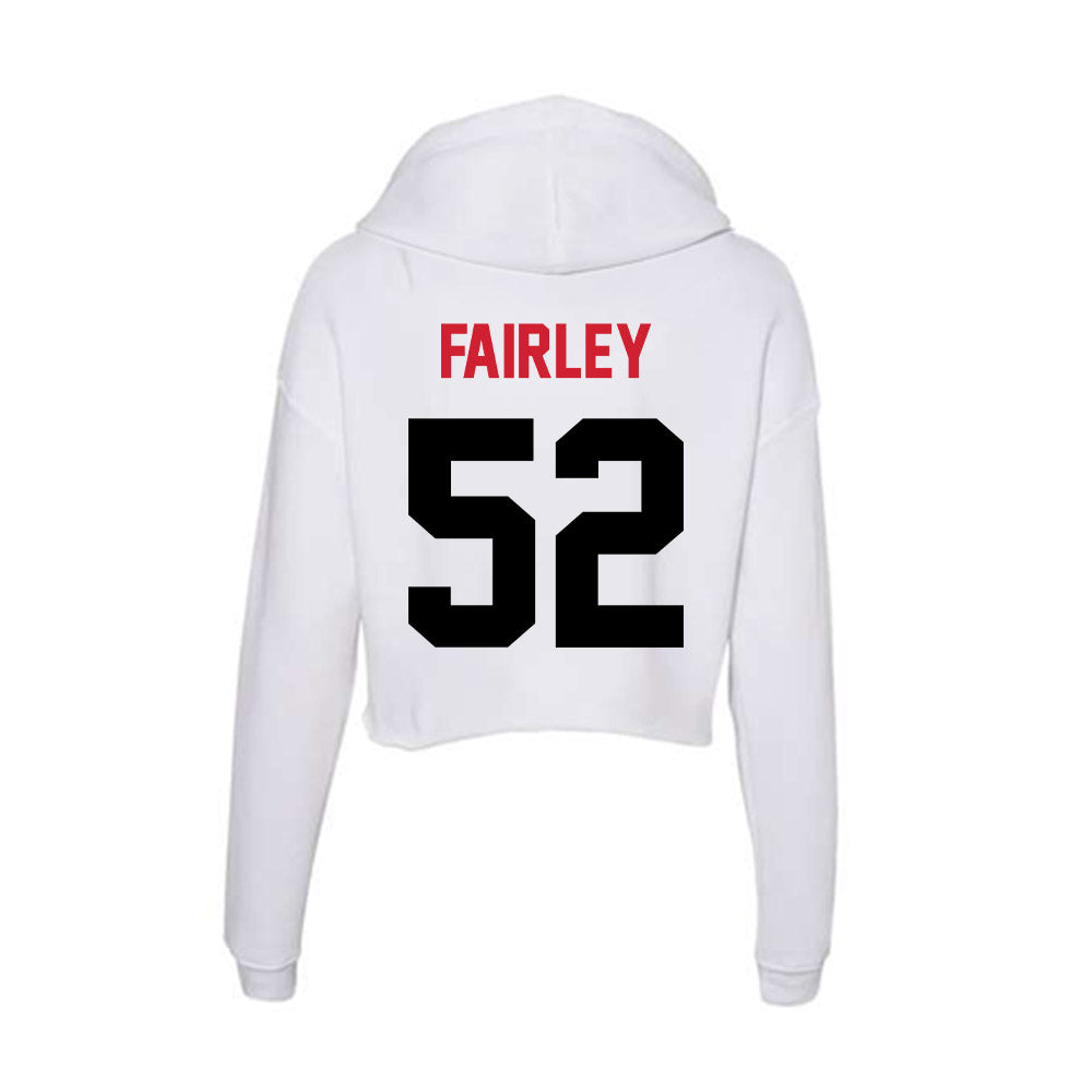 Arkansas State - NCAA Football : Brandon Fairley - Women's Crop Fleece Hoodie-1