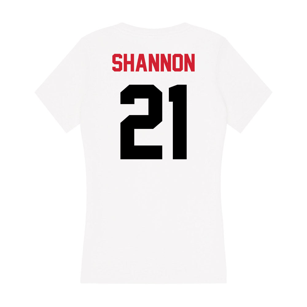 Arkansas State - NCAA Women's Basketball : Zyion Shannon - Women's V-Neck T-Shirt-1