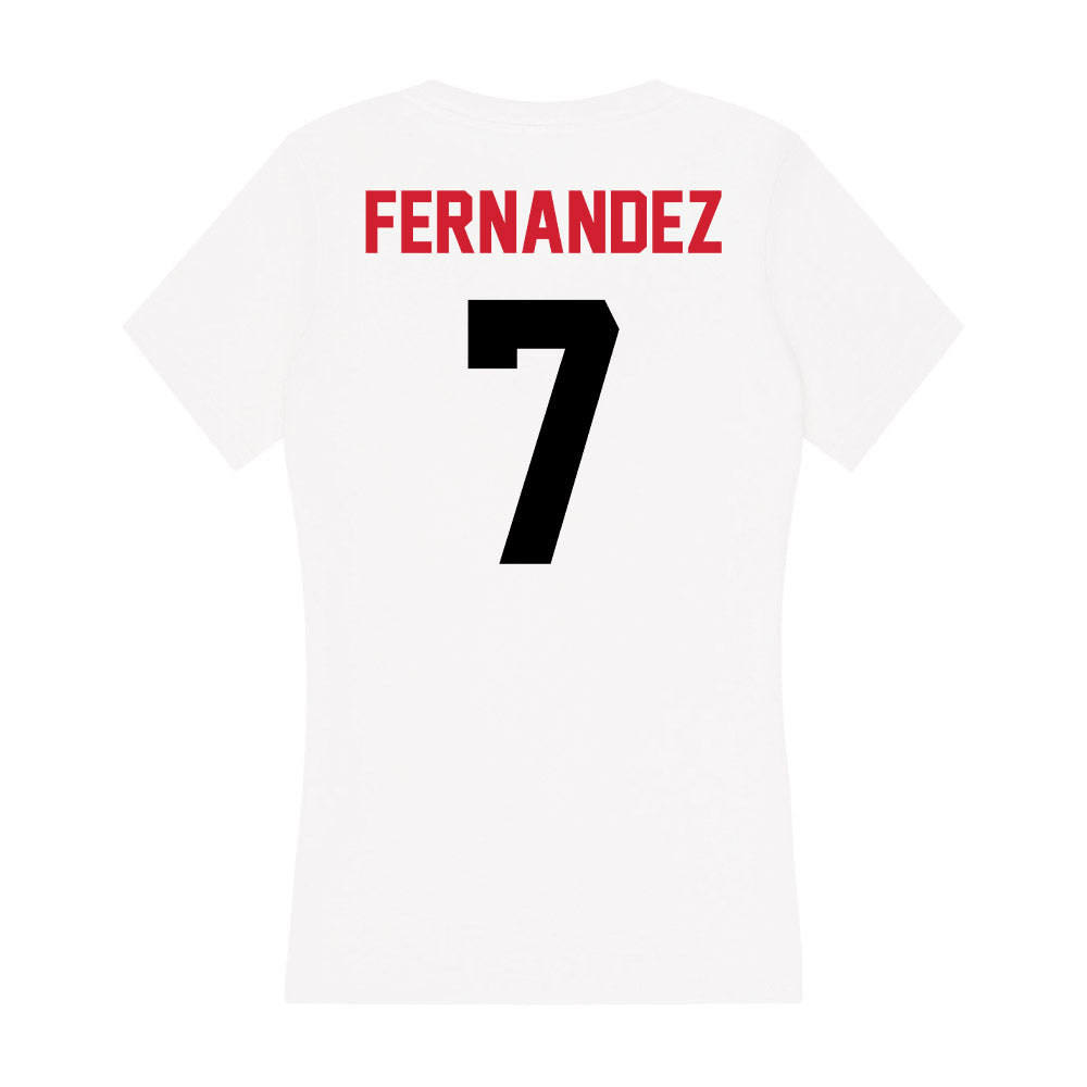 Arkansas State - NCAA Women's Tennis : Ariadna Fernandez - Women's V-Neck T-Shirt-1