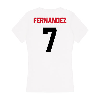 Arkansas State - NCAA Women's Tennis : Ariadna Fernandez - Women's V-Neck T-Shirt-1