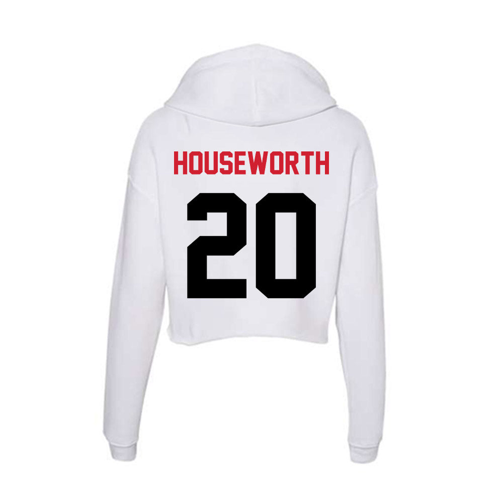 Arkansas State - NCAA Baseball : Aidan Houseworth - Women's Crop Fleece Hoodie-1