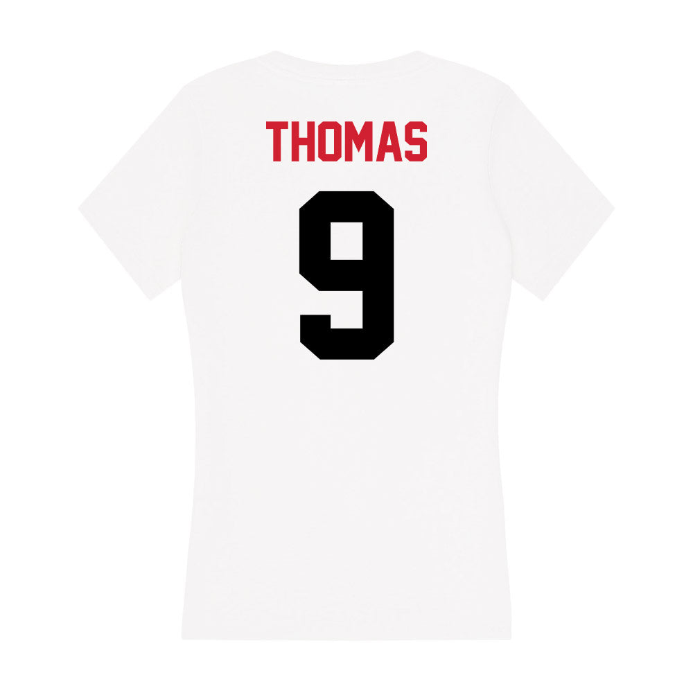 Arkansas State - NCAA Football : Trevian Thomas - Women's V-Neck T-Shirt-1