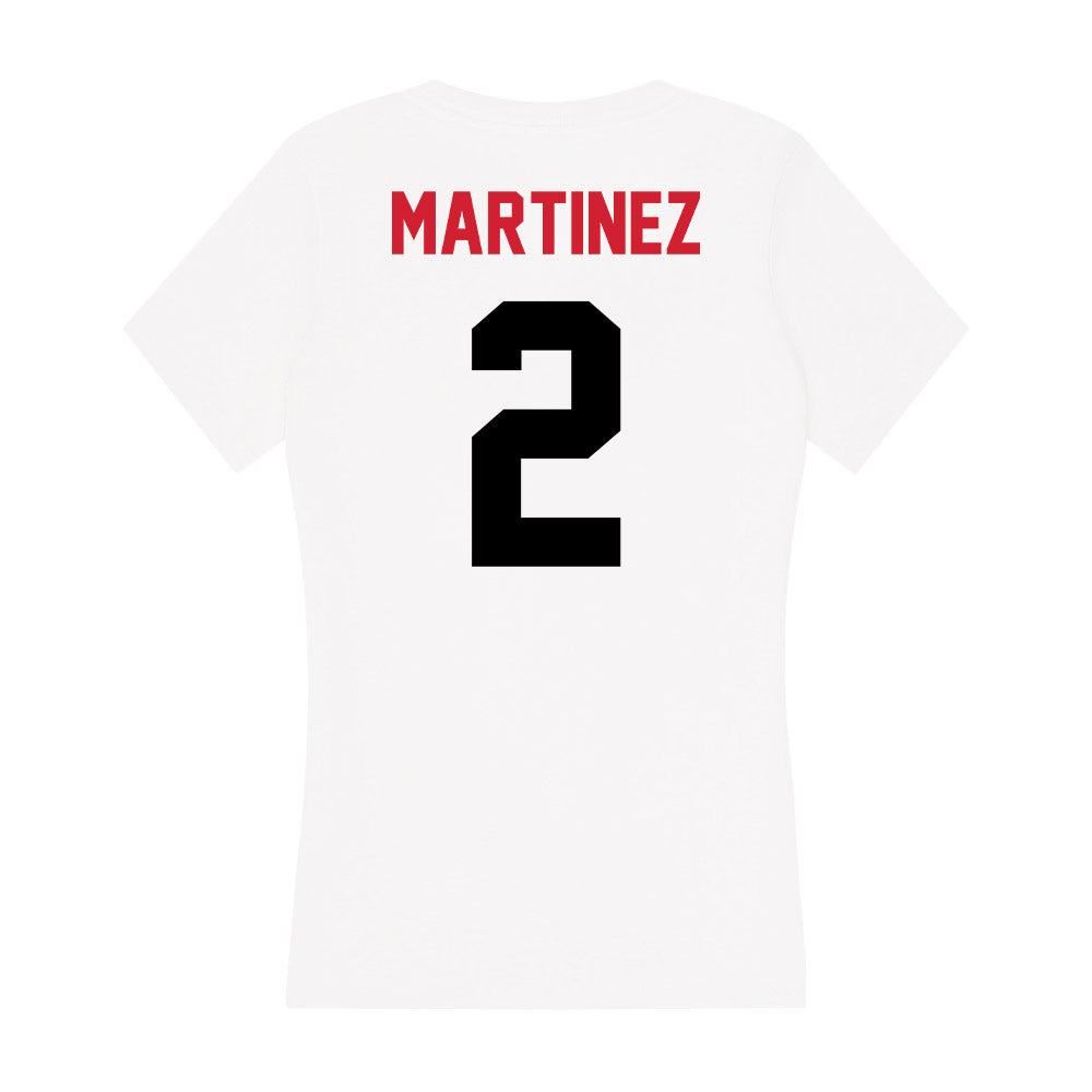Arkansas State - NCAA Women's Volleyball : Sarah Martinez - Women's V-Neck T-Shirt-1