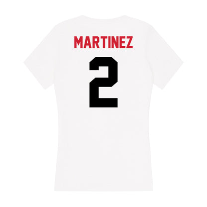 Arkansas State - NCAA Women's Volleyball : Sarah Martinez - Women's V-Neck T-Shirt-1