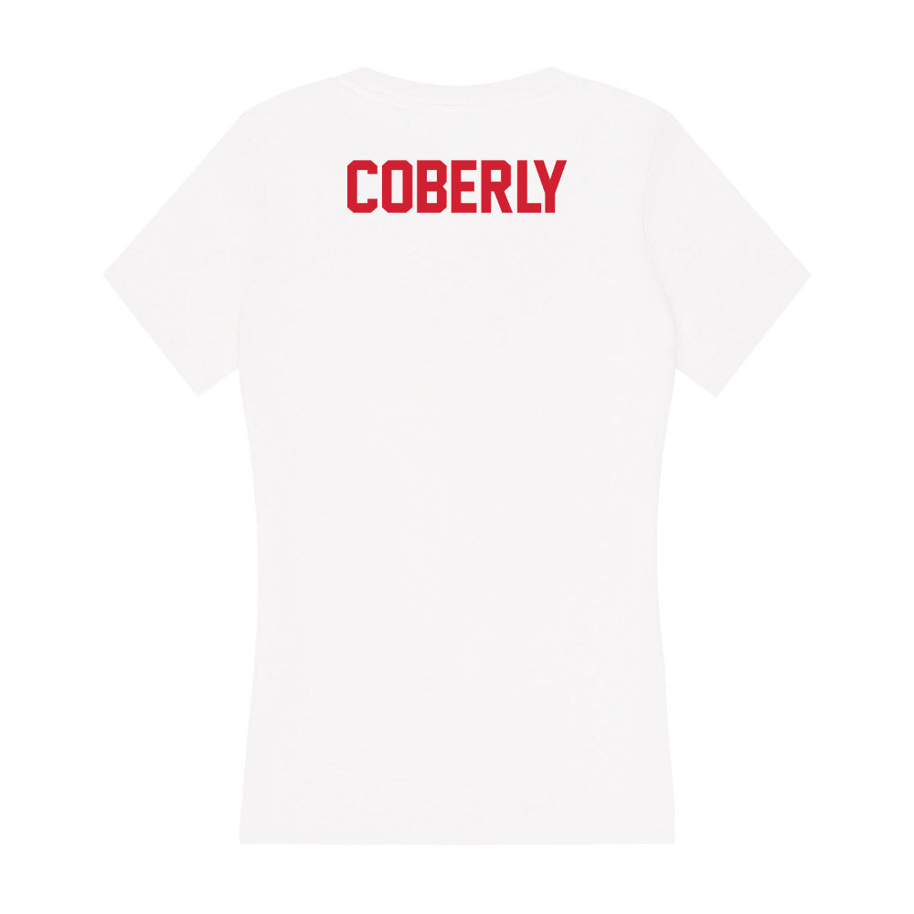 Arkansas State - NCAA Women's Track & Field : Abbey Coberly - Women's V-Neck T-Shirt-1