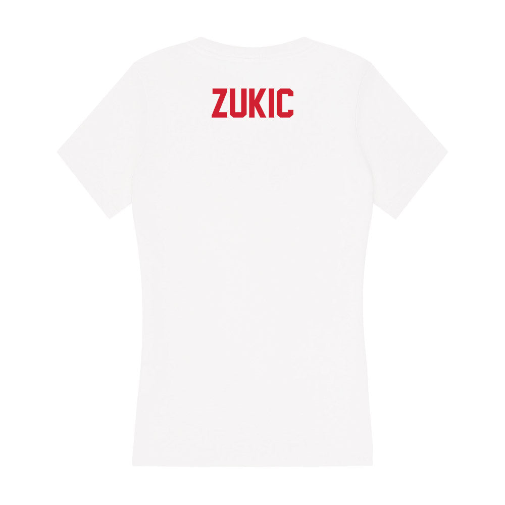 Arkansas State - NCAA Women's Tennis : Nejla Zukic - Women's V-Neck T-Shirt-1
