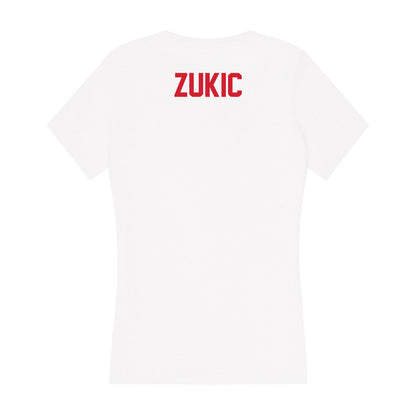 Arkansas State - NCAA Women's Tennis : Nejla Zukic - Women's V-Neck T-Shirt-1