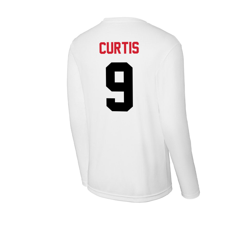 Arkansas State - NCAA Men's Basketball : OB Curtis - Performance Long Sleeve T-Shirt-1