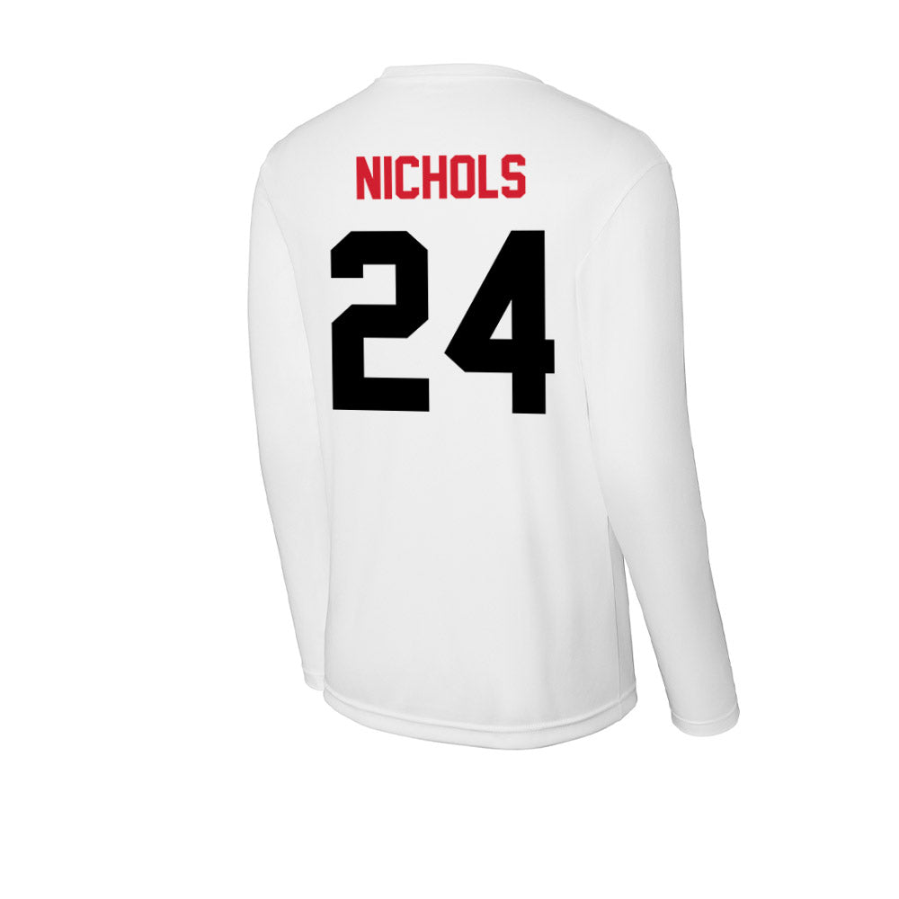 Arkansas State - NCAA Baseball : Eli Nichols - Performance Long Sleeve T-Shirt-1