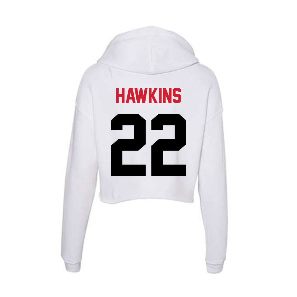 Arkansas State - NCAA Football : Cedric Hawkins - Women's Crop Fleece Hoodie-1