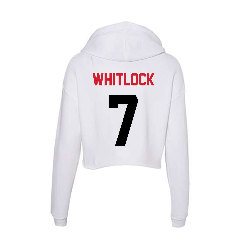 Arkansas State - NCAA Women's Volleyball : Kaitlin Whitlock - Women's Crop Fleece Hoodie-1
