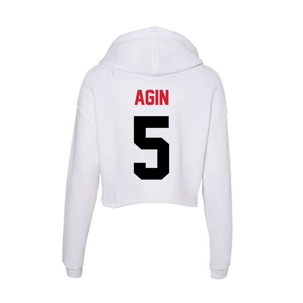 Arkansas State - NCAA Women's Soccer : Grace Agin - Women's Crop Fleece Hoodie-1