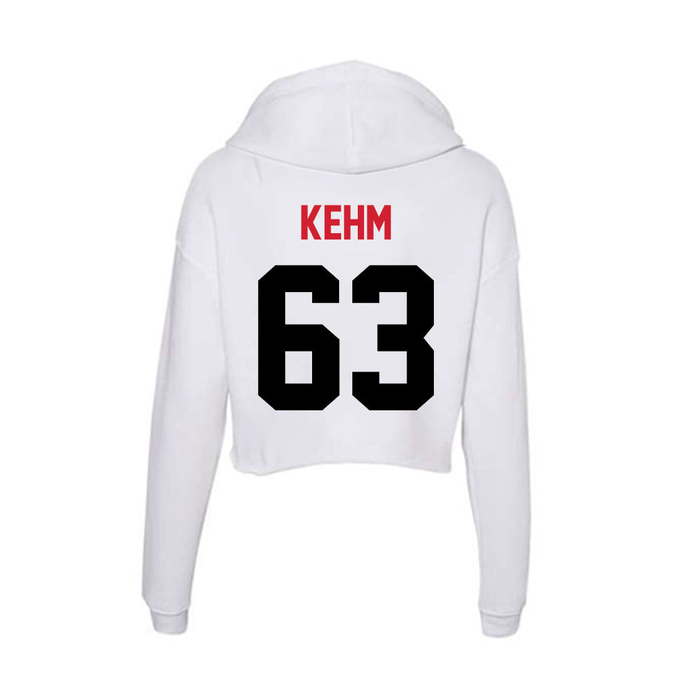 Arkansas State - NCAA Football : Aiden Kehm - Women's Crop Fleece Hoodie-1