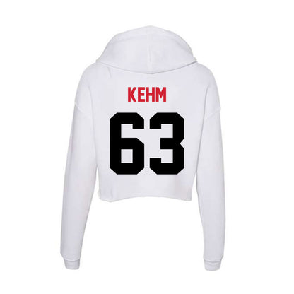 Arkansas State - NCAA Football : Aiden Kehm - Women's Crop Fleece Hoodie-1