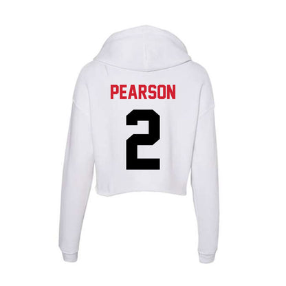 Arkansas State - NCAA Football : Christopher Pearson - Women's Crop Fleece Hoodie-1