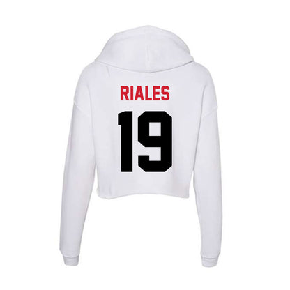 Arkansas State - NCAA Women's Soccer : Emma Riales - Women's Crop Fleece Hoodie-1