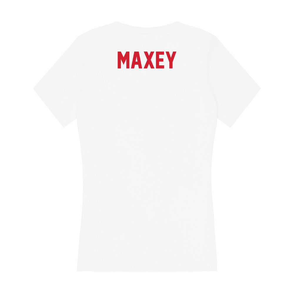 Arkansas State - NCAA Men's Golf : Jack Maxey - Women's V-Neck T-Shirt-1