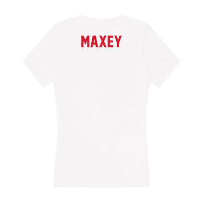 Arkansas State - NCAA Men's Golf : Jack Maxey - Women's V-Neck T-Shirt-1