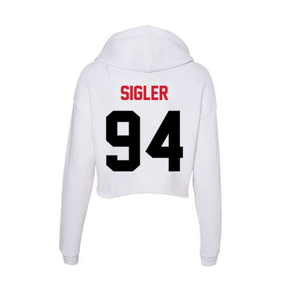 Arkansas State - NCAA Football : Cody Sigler - Women's Crop Fleece Hoodie-1