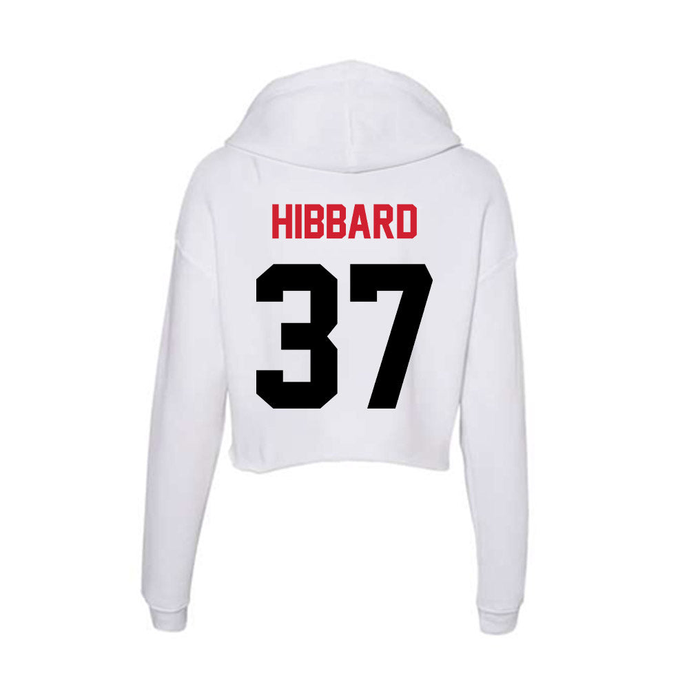 Arkansas State - NCAA Baseball : Jack Hibbard - Women's Crop Fleece Hoodie-1