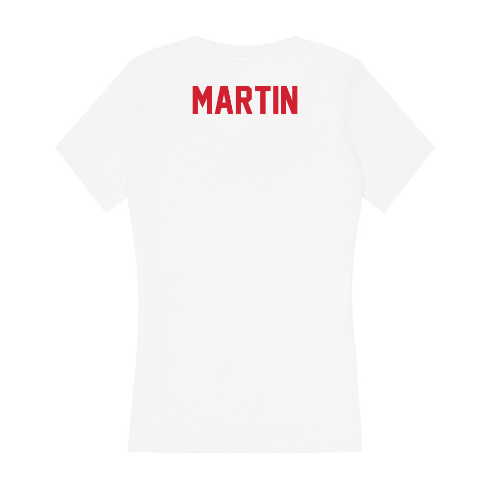 Arkansas State - NCAA Women's Cross Country : Elizabeth Martin - Women's V-Neck T-Shirt-1