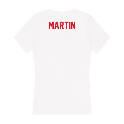 Arkansas State - NCAA Women's Cross Country : Elizabeth Martin - Women's V-Neck T-Shirt-1