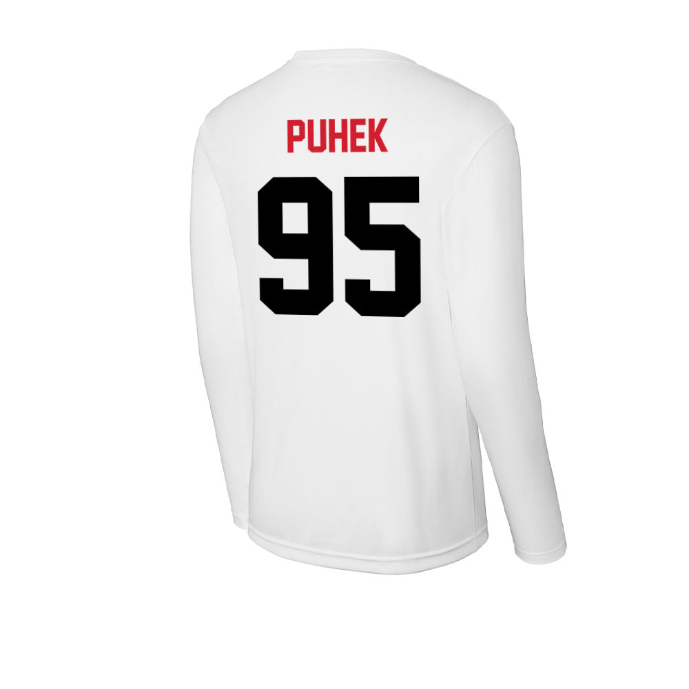 Arkansas State - NCAA Football : Thomas Puhek - Performance Long Sleeve T-Shirt-1