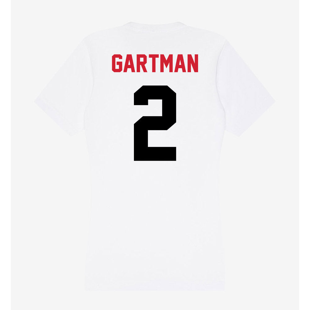 Arkansas State - NCAA Baseball : Drew Gartman - Women's V-Neck T-Shirt-1