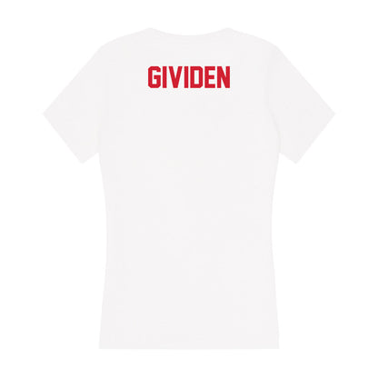 Arkansas State - NCAA Women's Cross Country : Veronique Gividen - Women's V-Neck T-Shirt-1