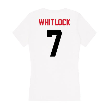 Arkansas State - NCAA Women's Volleyball : Kaitlin Whitlock - Women's V-Neck T-Shirt-1